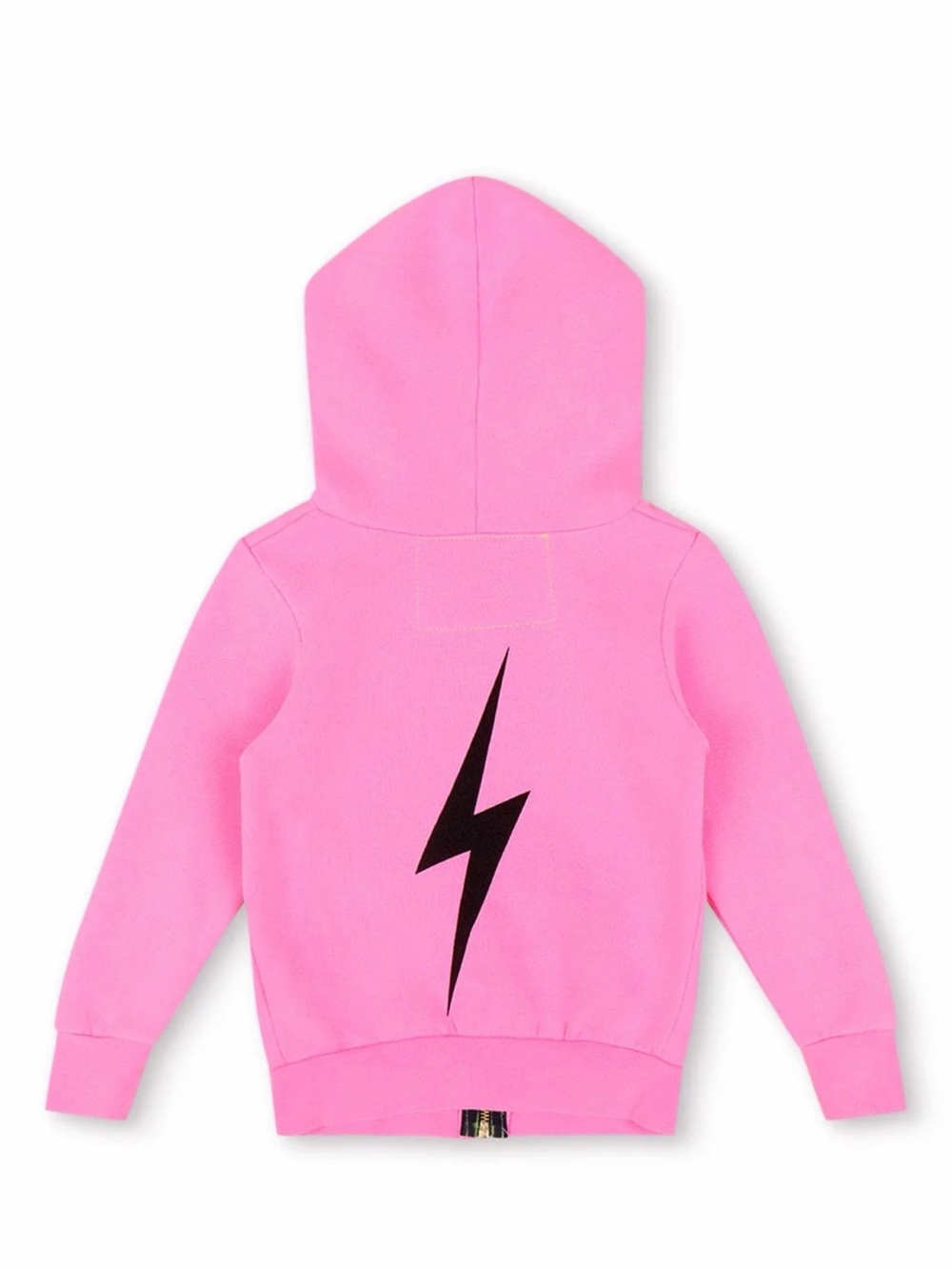 Tween Aviator Nation Hot Pink Full-Zip Hoodie w Lightning Bolt- worn once - Picture 3 of 3